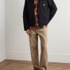 Checked Brushed-Cotton Oxford Shirt - OU