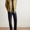 Button-Down Collar Checked Cotton-Blend Flannel Shirt - OU