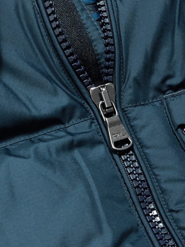 Logo-Embroidered Quilted Padded Shell Hooded Down Jacket - CU Logo-Embroidered Quilted Padded Shell Hooded Down Jacket - CU