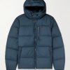 Logo-Embroidered Quilted Padded Shell Hooded Down Jacket Logo-Embroidered Quilted Padded Shell Hooded Down Jacket