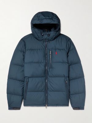 Logo-Embroidered Quilted Padded Shell Hooded Down Jacket Logo-Embroidered Quilted Padded Shell Hooded Down Jacket