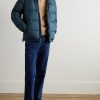Logo-Embroidered Quilted Padded Shell Hooded Down Jacket - OU Logo-Embroidered Quilted Padded Shell Hooded Down Jacket - OU