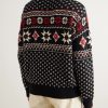Intarsia Cotton and Cashmere-Blend Sweater - BK Intarsia Cotton and Cashmere-Blend Sweater - BK