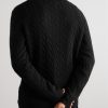 Logo-Embroidered Cable-Knit Wool and Cashmere-Blend Half-Zip Sweater - BK