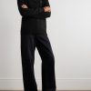 Logo-Embroidered Cable-Knit Wool and Cashmere-Blend Half-Zip Sweater - OU