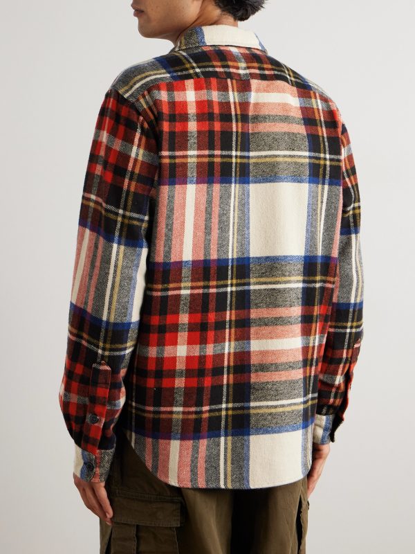 Checked Cotton-Flannel Shirt - BK Checked Cotton-Flannel Shirt - BK