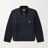 Logo-Appliquéd Corduroy-Trimmed Padded Cotton-Canvas Field Jacket