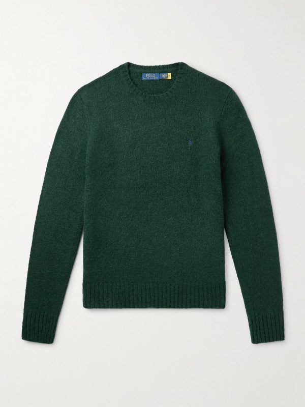 Logo-Embroidered Knitted Sweater Logo-Embroidered Knitted Sweater