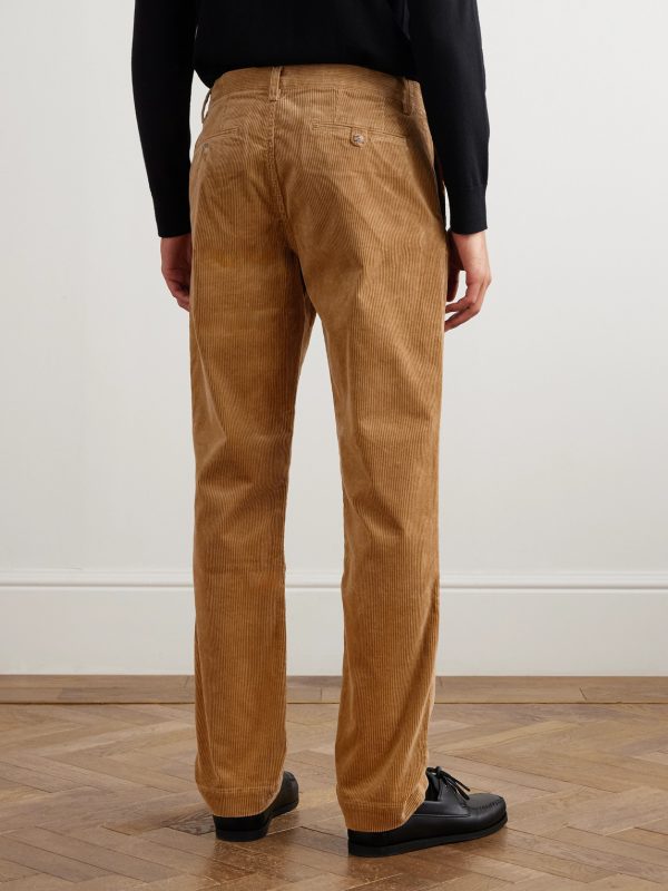 Bedford Slim-Fit Straight-Leg Cotton-Blend Corduroy Trousers - BK Bedford Slim-Fit Straight-Leg Cotton-Blend Corduroy Trousers - BK