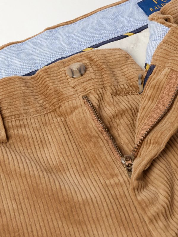 Bedford Slim-Fit Straight-Leg Cotton-Blend Corduroy Trousers - E1 Bedford Slim-Fit Straight-Leg Cotton-Blend Corduroy Trousers - E1