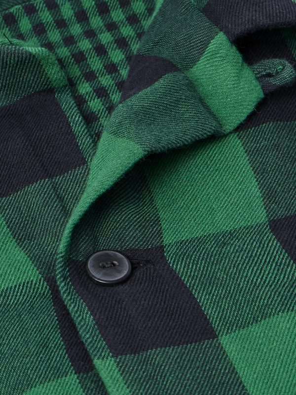 Logo-Embroidered Checked Cotton-Flannel Overshirt - CU Logo-Embroidered Checked Cotton-Flannel Overshirt - CU