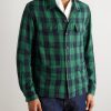Logo-Embroidered Checked Cotton-Flannel Overshirt - FR Logo-Embroidered Checked Cotton-Flannel Overshirt - FR