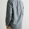 Button-Down Collar Logo-Embroidered Checked Cotton Shirt - BK Button-Down Collar Logo-Embroidered Checked Cotton Shirt - BK