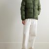 Gorham Logo-Embroidered Quilted Recycled-Ripstop Hooded Down Jacket - OU Gorham Logo-Embroidered Quilted Recycled-Ripstop Hooded Down Jacket - OU