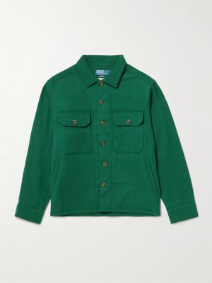 Appliquéd Wool-Flannel Overshirt Appliquéd Wool-Flannel Overshirt
