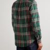 Button-Down Collar Checked Cotton Oxford Shirt - BK Button-Down Collar Checked Cotton Oxford Shirt - BK