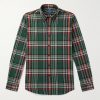 Button-Down Collar Checked Cotton Oxford Shirt Button-Down Collar Checked Cotton Oxford Shirt