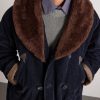 Shearling-Trimmed Cotton-Corduroy Coat - CU Shearling-Trimmed Cotton-Corduroy Coat - CU