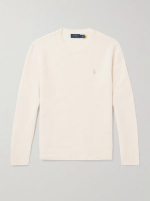Logo-Embroidered Wool-Blend Sweater Logo-Embroidered Wool-Blend Sweater