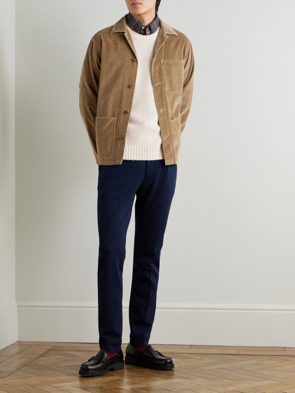 Logo-Embroidered Wool-Blend Sweater - OU