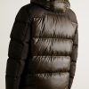 The Gorham Twill-Trimmed Quilted Glossed-Shell Hooded Down Jacket - BK The Gorham Twill-Trimmed Quilted Glossed-Shell Hooded Down Jacket - BK