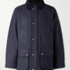 Logo-Appliquéd Cotton Corduroy-Trimmed Wool-Twill Jacket Logo-Appliquéd Cotton Corduroy-Trimmed Wool-Twill Jacket