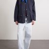 Logo-Appliquéd Cotton Corduroy-Trimmed Wool-Twill Jacket - OU Logo-Appliquéd Cotton Corduroy-Trimmed Wool-Twill Jacket - OU