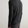 Cable-Knit Wool and Cashmere-Blend Sweater - BK