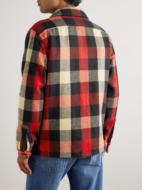 Checked Wool-Blend Overshirt - BK Checked Wool-Blend Overshirt - BK