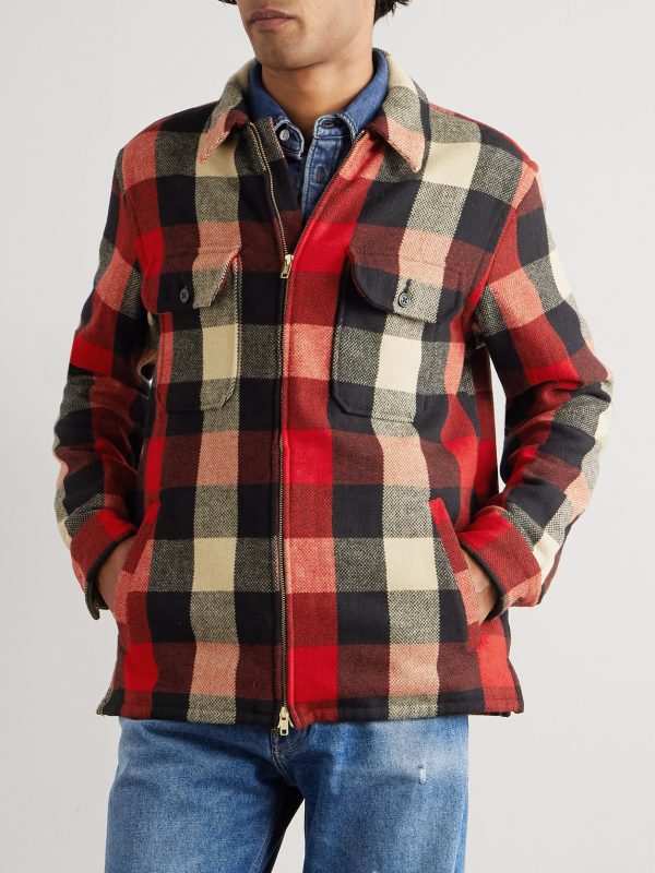 Checked Wool-Blend Overshirt - FR Checked Wool-Blend Overshirt - FR