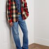Checked Wool-Blend Overshirt - OU Checked Wool-Blend Overshirt - OU