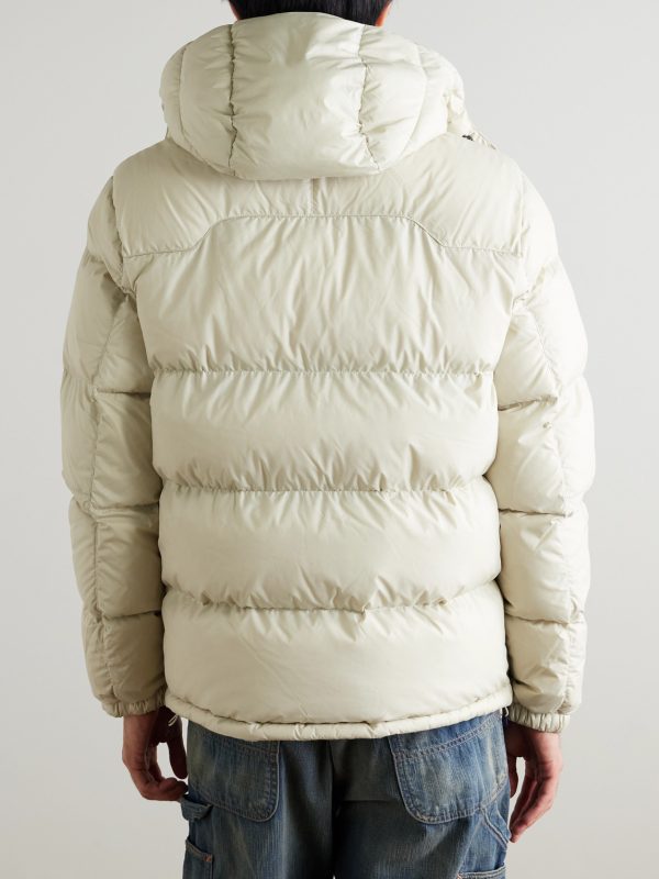 Gorham Logo-Embroidered Quilted Recycled-Ripstop Hooded Down Jacket - BK