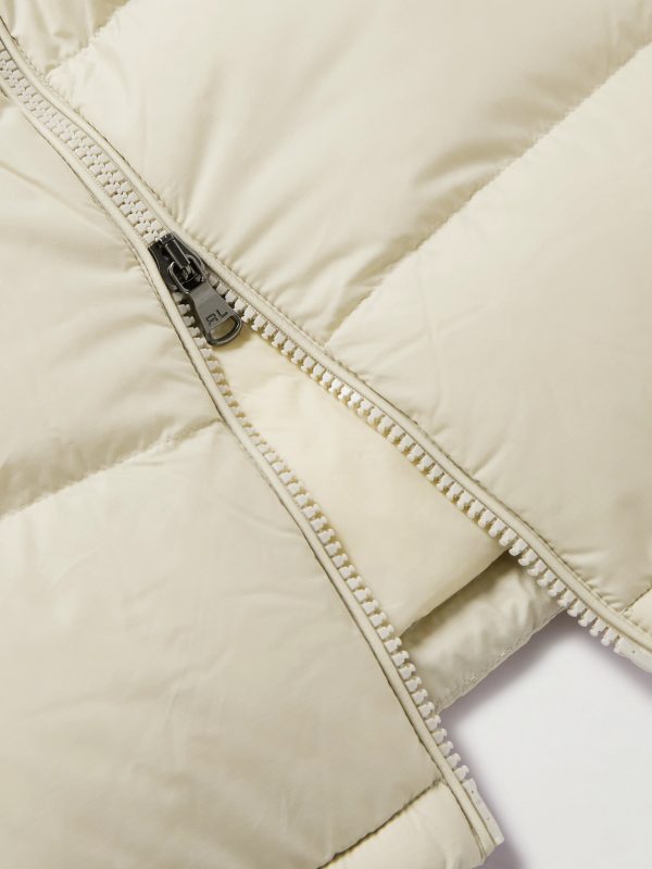 Gorham Logo-Embroidered Quilted Recycled-Ripstop Hooded Down Jacket - E1