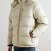 Gorham Logo-Embroidered Quilted Recycled-Ripstop Hooded Down Jacket - FR