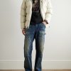 Gorham Logo-Embroidered Quilted Recycled-Ripstop Hooded Down Jacket - OU