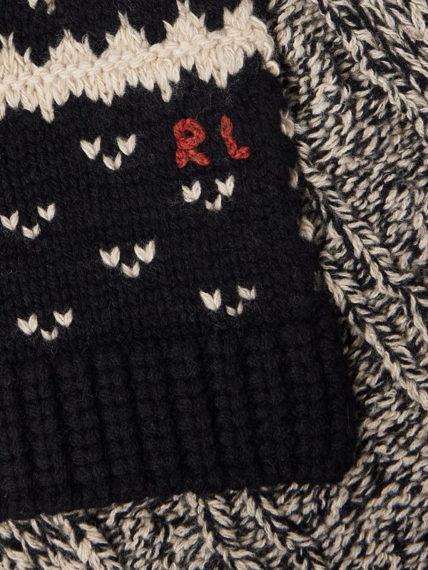 Cable-Knit and Fair Isle Wool, Cotton and Linen-Blend Scarf - CU Cable-Knit and Fair Isle Wool, Cotton and Linen-Blend Scarf - CU