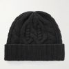 Logo-Appliquéd Wool and Cashmere-Blend Beanie