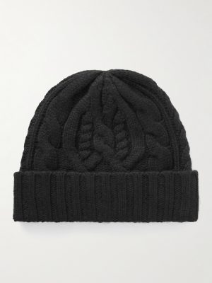 Logo-Appliquéd Wool and Cashmere-Blend Beanie Logo-Appliquéd Wool and Cashmere-Blend Beanie