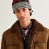 Fair Isle Wool, Cotton and Linen-Blend Beanie - OU Fair Isle Wool, Cotton and Linen-Blend Beanie - OU