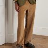 Askook Leather-Trimmed Waxed-Suede Boat Shoes - OU