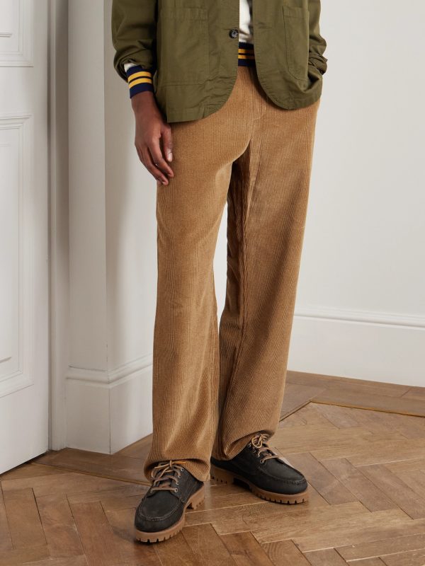 Askook Leather-Trimmed Waxed-Suede Boat Shoes - OU