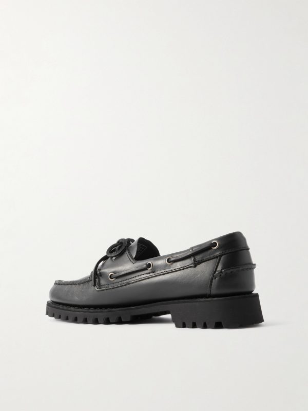 Ranger Waxed-Leather Boat Shoes - BK