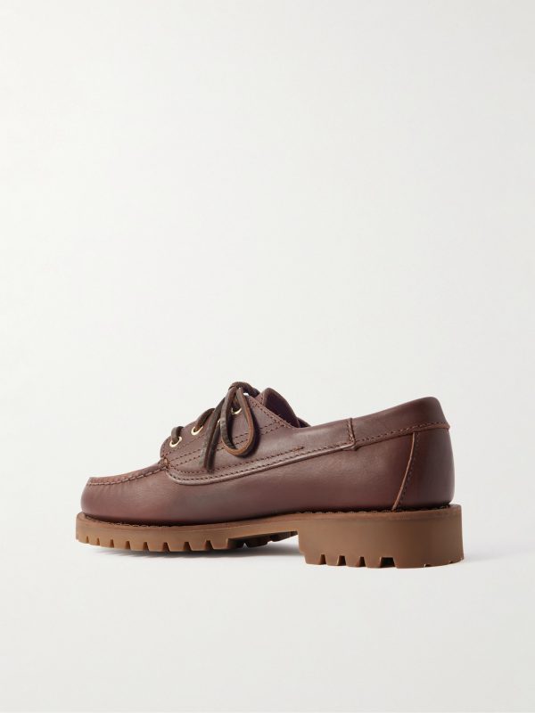 Askook Leather Boat Shoes - BK Askook Leather Boat Shoes - BK