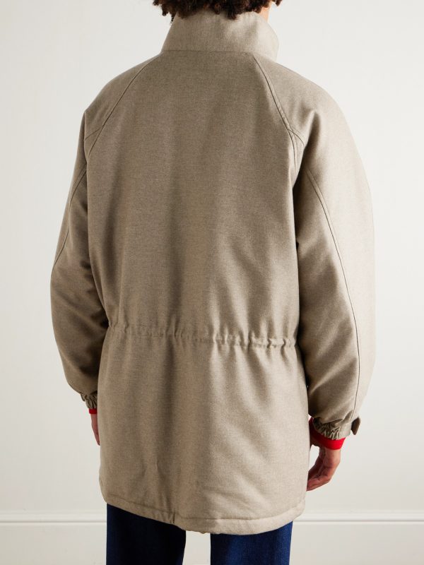 Oversized Padded Wool Coat - BK Oversized Padded Wool Coat - BK