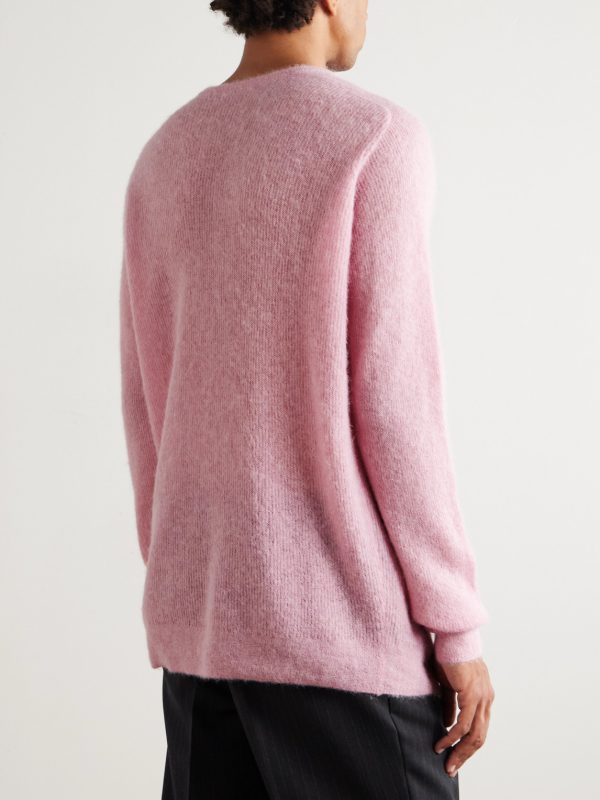 Oversized Ribbed Alpaca-Blend Sweater - BK