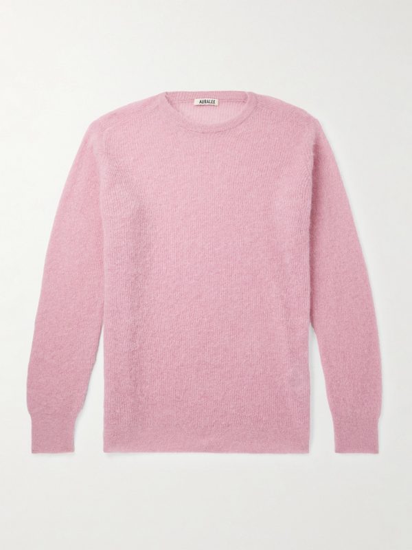 Oversized Ribbed Alpaca-Blend Sweater