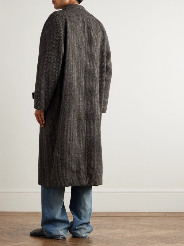 Wool, Alpaca and Silk-Blend Tweed Coat - BK
