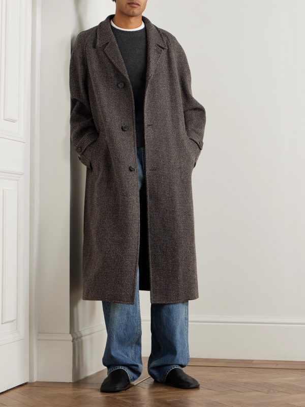 Wool, Alpaca and Silk-Blend Tweed Coat - OU