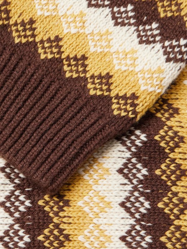 Jacquard-Knit Cashmere and Wool-Blend Sweater - CU Jacquard-Knit Cashmere and Wool-Blend Sweater - CU