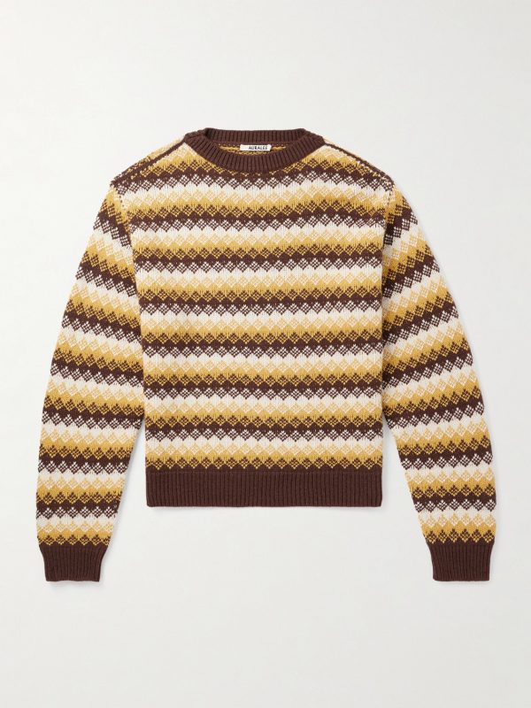 Jacquard-Knit Cashmere and Wool-Blend Sweater Jacquard-Knit Cashmere and Wool-Blend Sweater